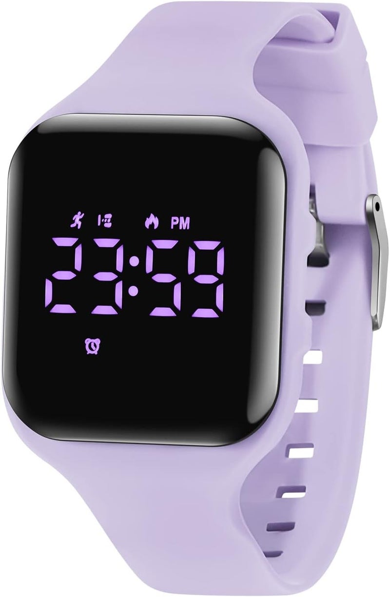 A ALPS Kids Watches for Girls Boys Digital Sport Watch with Step Counter Pedometer Vibration Alarm Clock, No App Waterproof Fitness Tracker Kids Watch Boys Girls Teens Students Ages 5-16 - Image 1